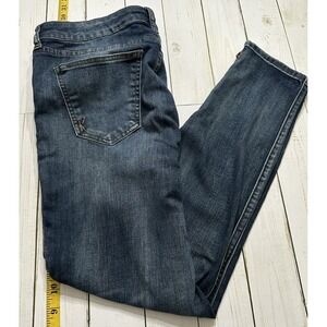 KUT FROM THE KLOTH Skinny Leg Mid Rise Dark‎ Wash Blue Denim Jeans Women's Sz 14